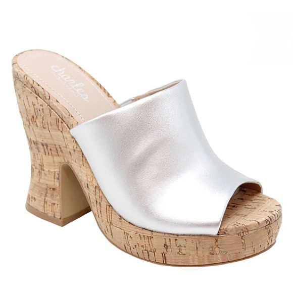 CHARLES by CHARLES DAVID Ditzy Platform Cork Sandal 9.5 - Picture 6 of 8